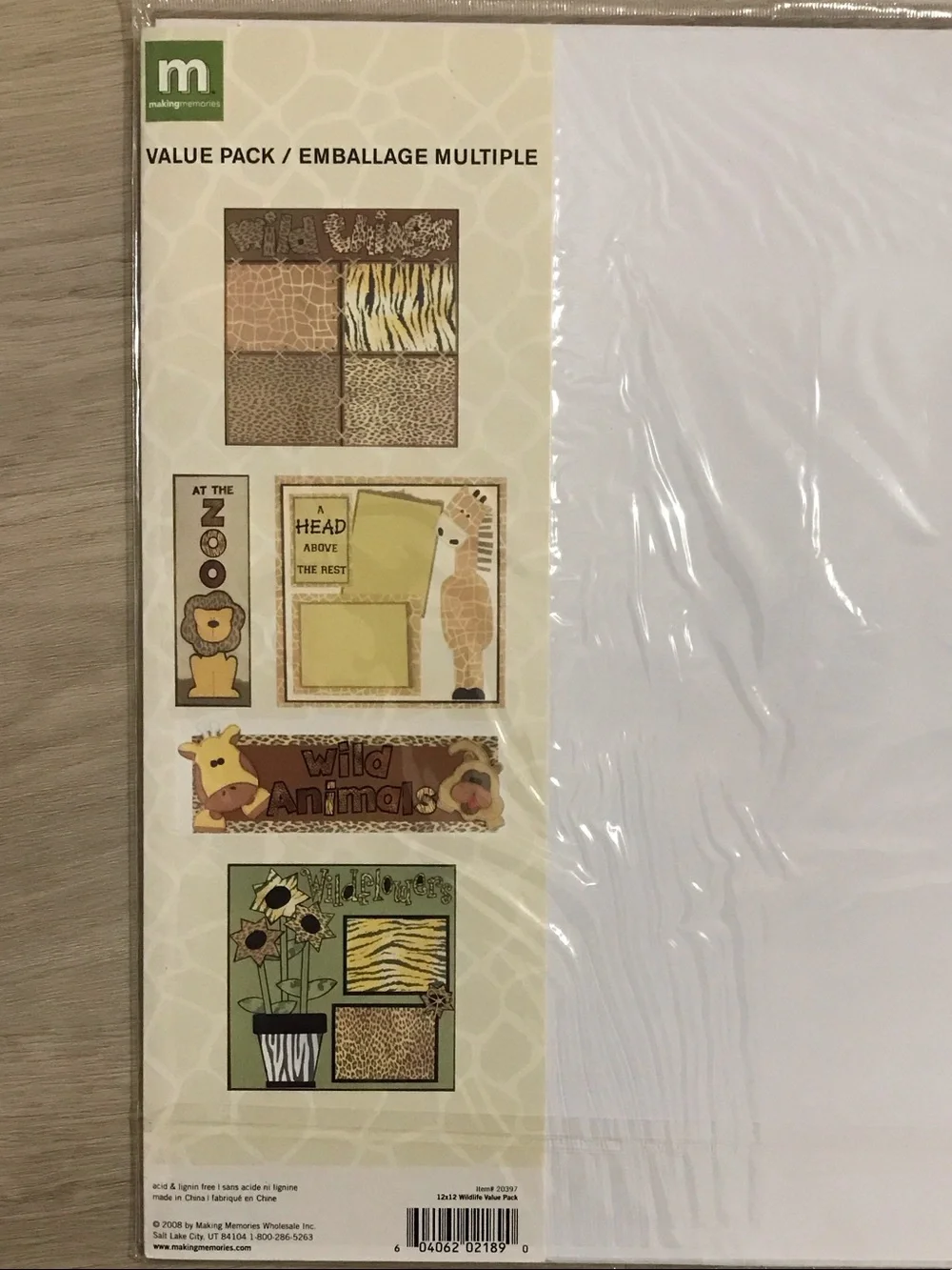 DCWV The Screen Print Stack Neutral Paper Pack with Navy & Brown Accents